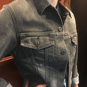 Black Levi denim jacket